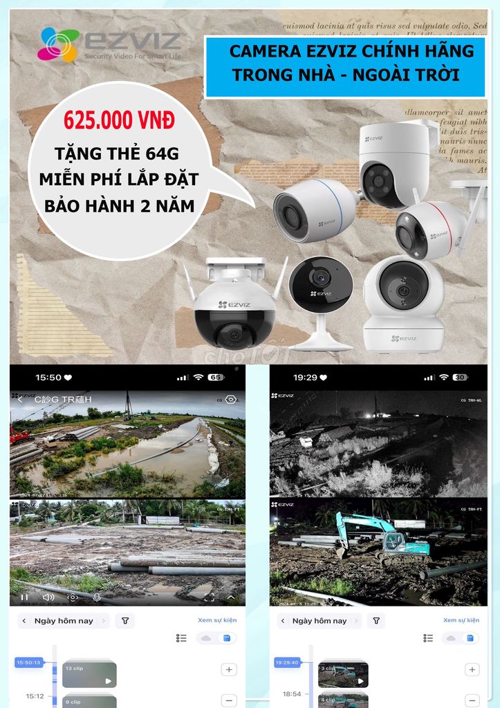 LẮP ĐẶT CAMERA DAHUA EZVIZ IMOU CHÍNH HÃNG