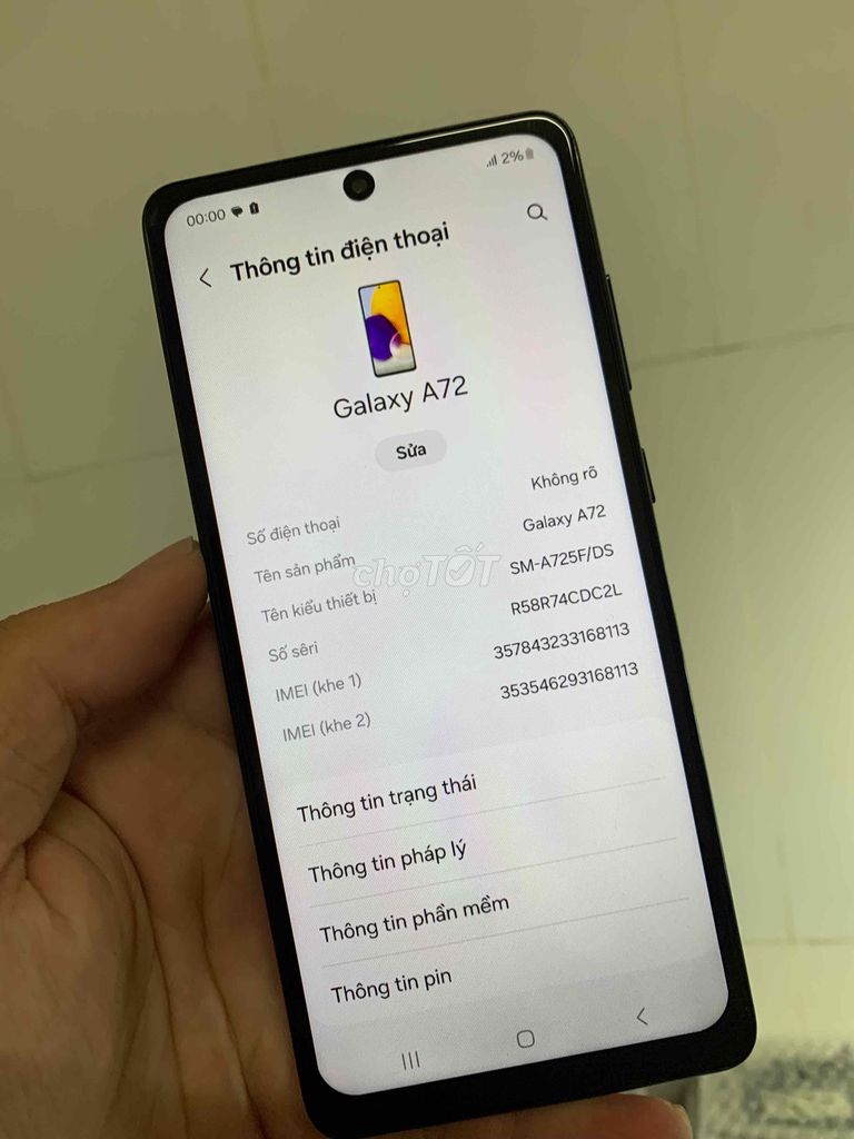 Samsung A72 256GB Đen Like New. Mua bán Điện thoại tại Quận 6 Tp Hồ Chí Minh được đăng bởi Nguyễn Kiệt  hình 1