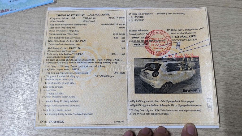 Daewoo Matiz 2007 SE 0.8 AT nhập Hàn. Mua bán Ô tô tại Quận Gò Vấp Tp Hồ Chí Minh được đăng bởi Phong hình 18