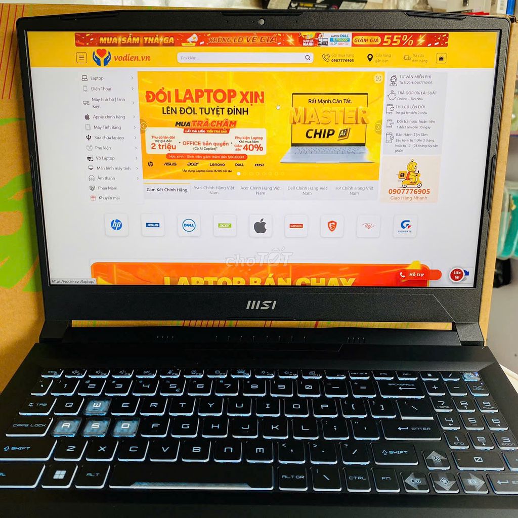 MSI Bravo 15 B7ED-010VN Ryzen 5 16GB/512GB. Mua bán Laptop tại Quận Ninh Kiều Cần Thơ được đăng bởi Võ Diện hình 1