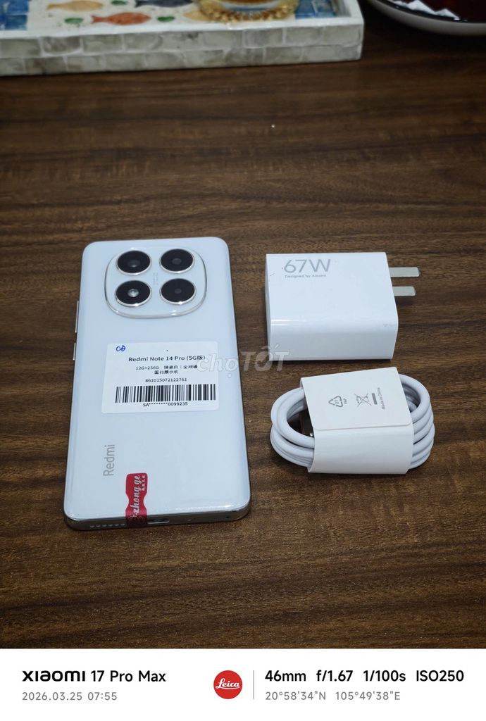 Redmi Note 14 Pro 5G 12/256 sạc 67w có ship COD. Mua bán Điện thoại tại Quận Hoàng Mai Hà Nội được đăng bởi Trần Ngọc Hiếu hình 1