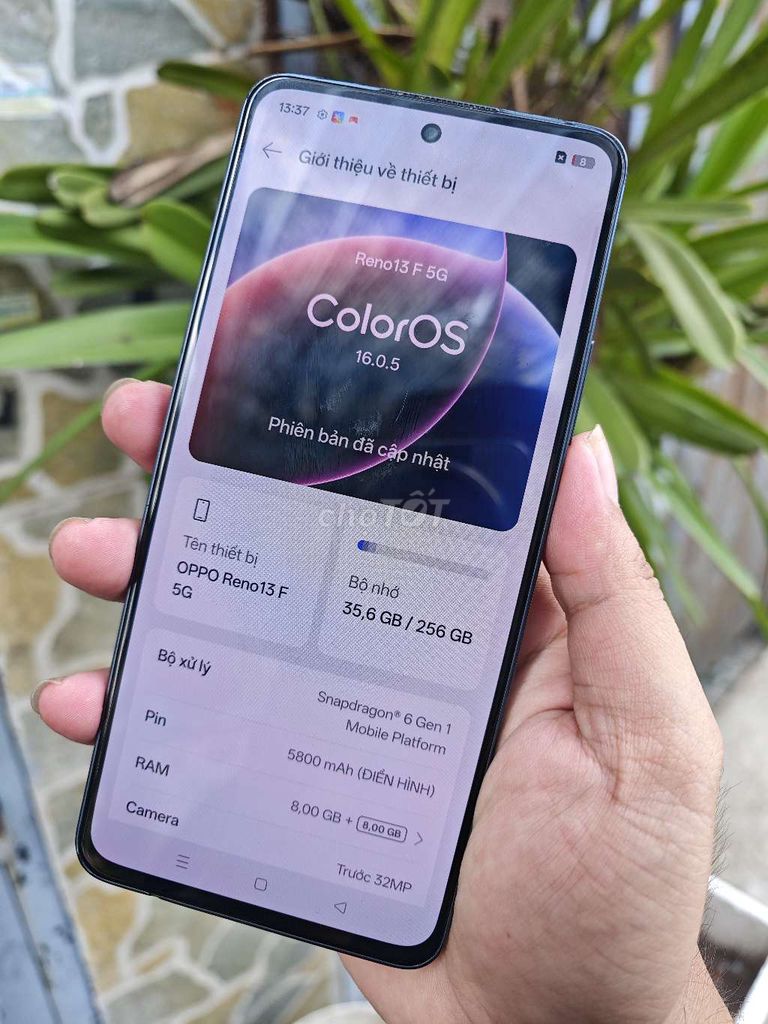 Oppo Reno 13F 5G 256GB Xám. Mua bán Điện thoại tại Huyện Bình Chánh Tp Hồ Chí Minh được đăng bởi Lâm mobiphone hình 1