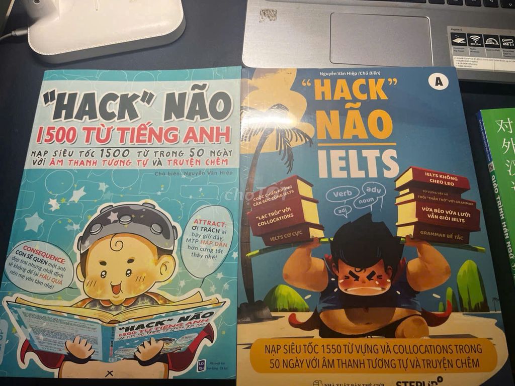 Sách tiếng Anh Hack não 1500 từ  & hack não IELTS