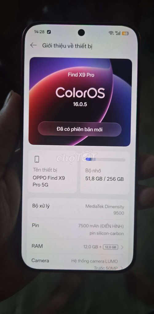 Oppo Find X9 Pro 5G 12GB/256GB. Mua bán Điện thoại tại Thị xã Hương Thủy Thừa Thiên Huế được đăng bởi tinh hình 1