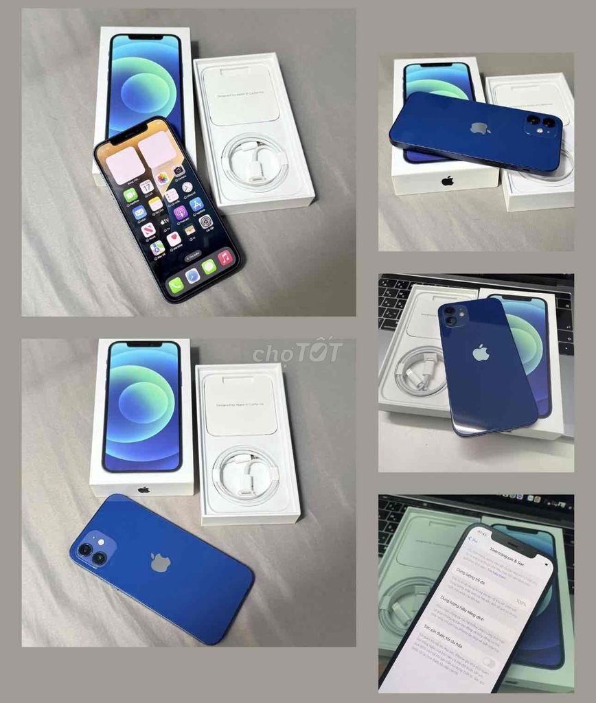 iPhone 12 Blue 256G FULLBOX Zin APPLE 2025. Mua bán Điện thoại tại Quận 10 Tp Hồ Chí Minh được đăng bởi iStockHCM hình 1
