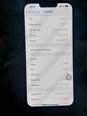 cần pass lại iphone 13 promax lock 128 gb máy LL/A. Mua bán Điện thoại tại Thành phố Thuận An Bình Dương được đăng bởi Hải