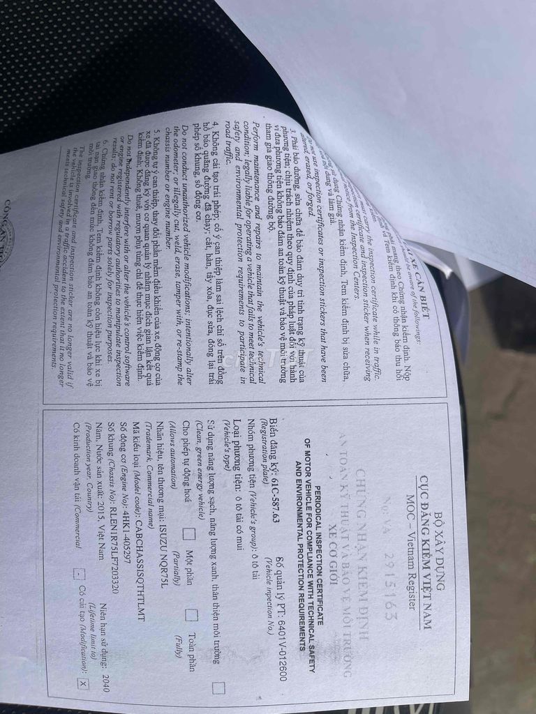 Cty thanh lý isuzu đời 2015 thùng 5m8 cao 2m2. Mua bán Xe tải, xe ben tại Thành phố Thuận An Bình Dương được đăng bởi ÂN KHOA TRƯỜNG LONG  hình 5