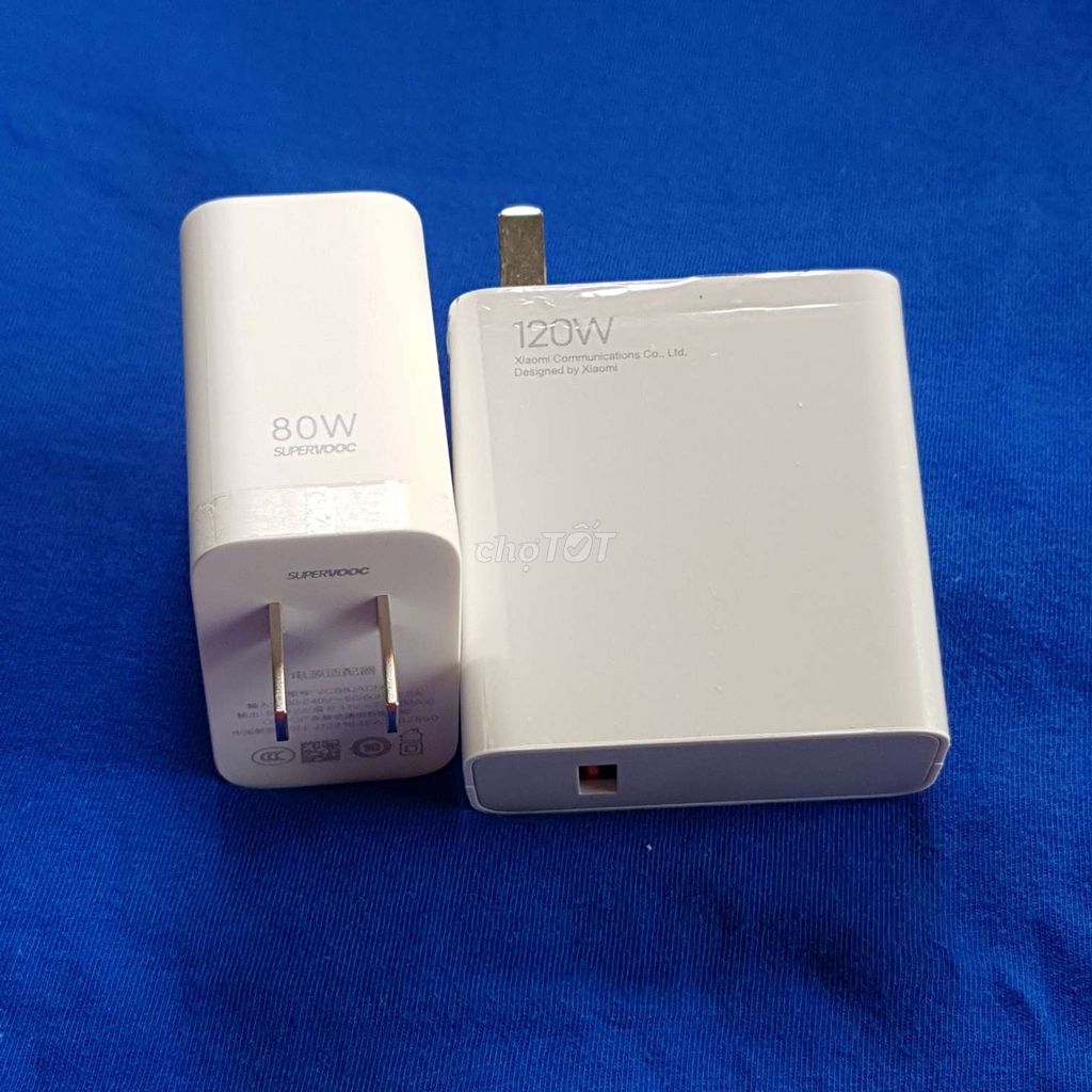 CỦ SẠC NHANH OPPO / XIAOMI CHUẨN 80W - 120W.