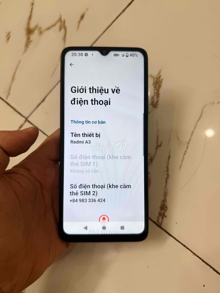 Bán Xiaomi Redmi A3 zin cũ pin 5000. Mua bán Điện thoại tại Quận Hà Đông Hà Nội được đăng bởi Mạnh Mobile hình 1