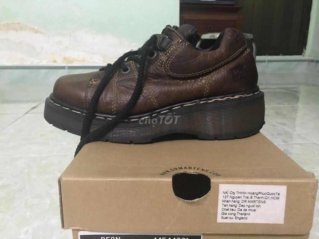 Giày boots Dr. Martens Da Nâu ( đã qua sử dụng ). Mua bán Giày dép tại Quận Gò Vấp Tp Hồ Chí Minh được đăng bởi Quang le hình 1