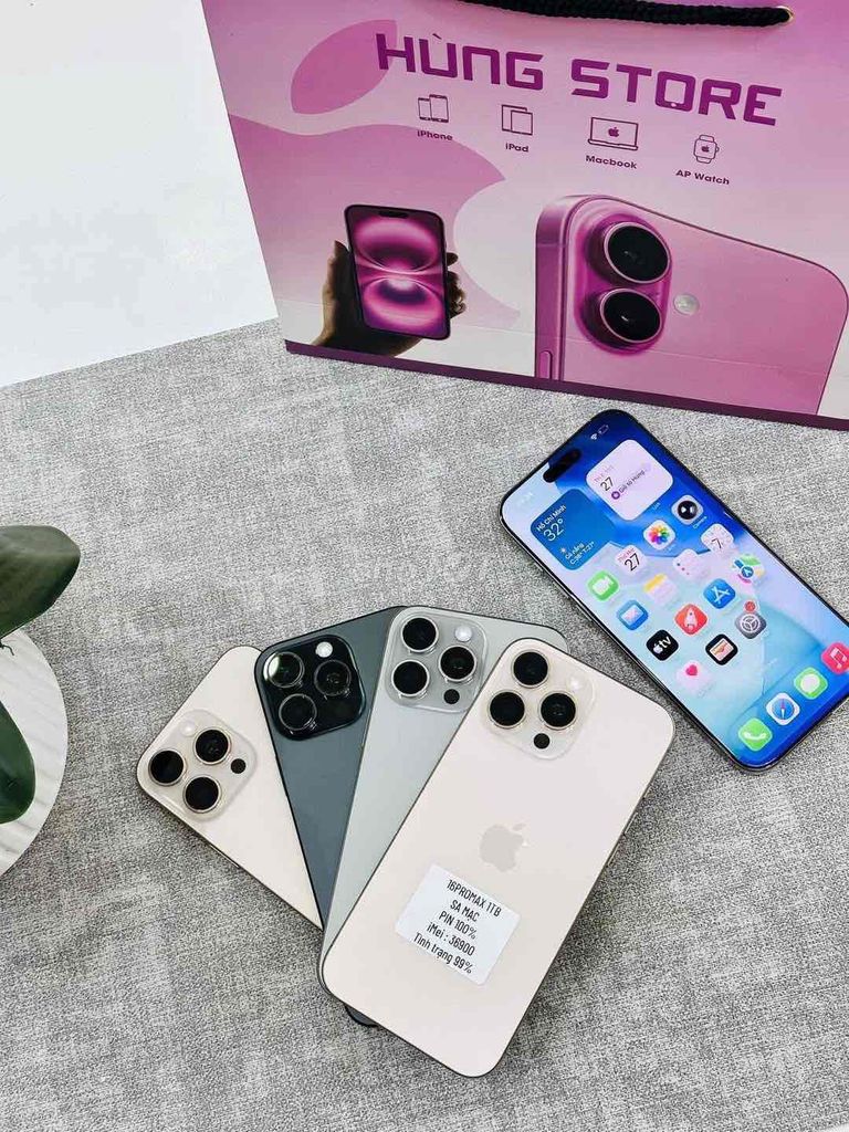 Apple iPhone 16 Pro Max 256-512gb Nhiều màu. Mua bán Điện thoại tại Quận Lê Chân Hải Phòng được đăng bởi hải phòng hình 1