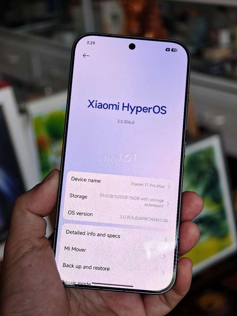 Xiaomi 17 PROMAX 12/512GB. fullbox. như mới. Mua bán Điện thoại tại Quận Cái Răng Cần Thơ được đăng bởi Kim Phú hình 1