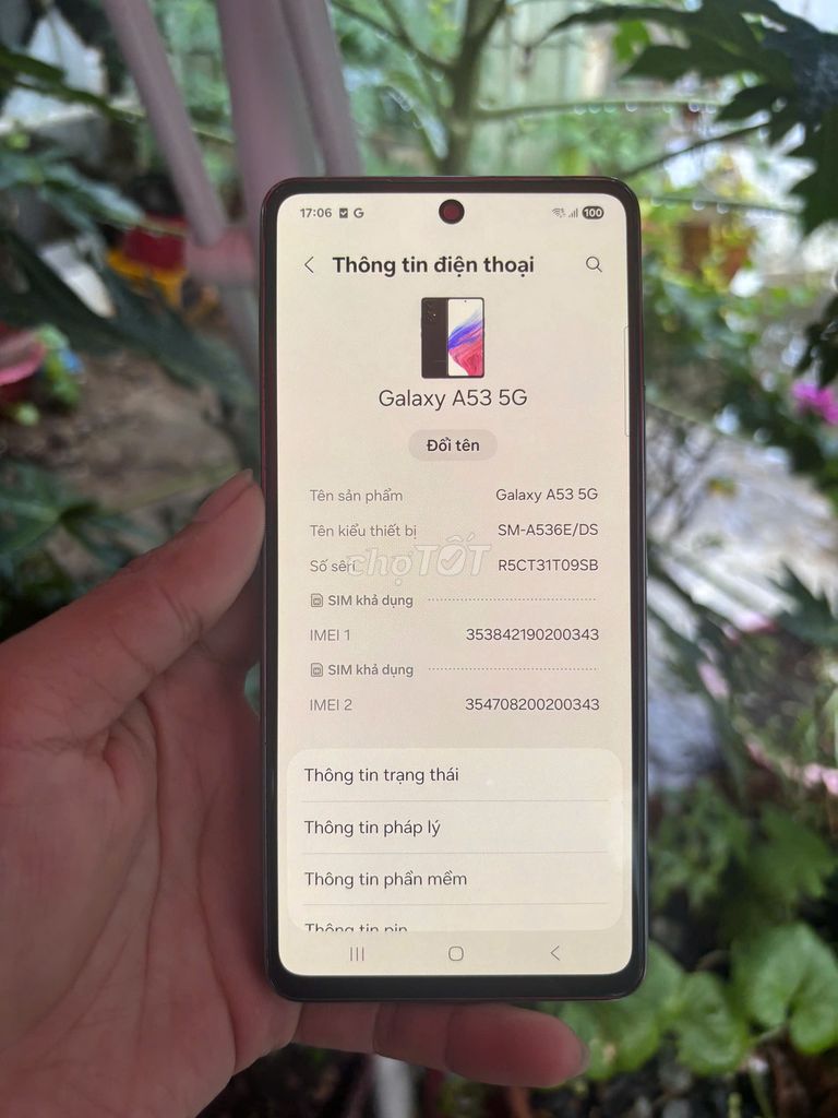 Samsung A53 5G 8GB/128GB Đẹp 97% - Màn & Main Zin. Mua bán Điện thoại tại Quận Ninh Kiều Cần Thơ được đăng bởi Fmobile hình 1