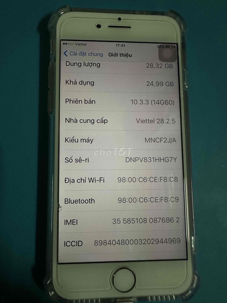 Apple iPhone 7 32GB Trắng IOS thấp. Mua bán Điện thoại tại Thị xã Bến Cát Bình Dương được đăng bởi Ngocbich Pham hình 1