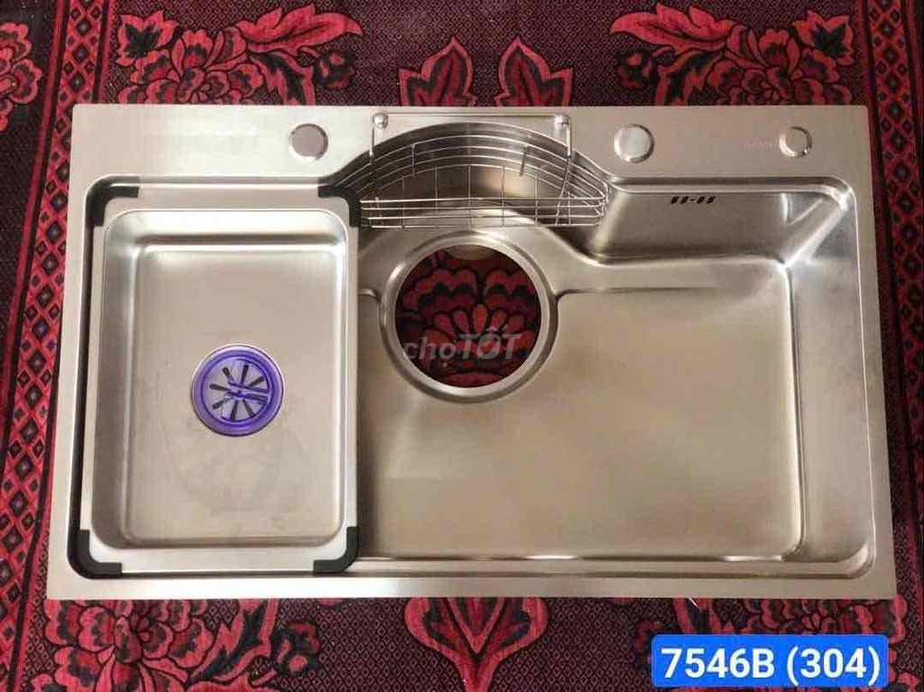 Chậu rửa chén Inox 304 75x46cm mới nguyên thùng. Mua bán Dụng cụ nhà bếp tại Quận Hải Châu Đà Nẵng được đăng bởi THIẾT BỊ GIA DỤNG HÀNG CHÍNH HÃNG hình 1