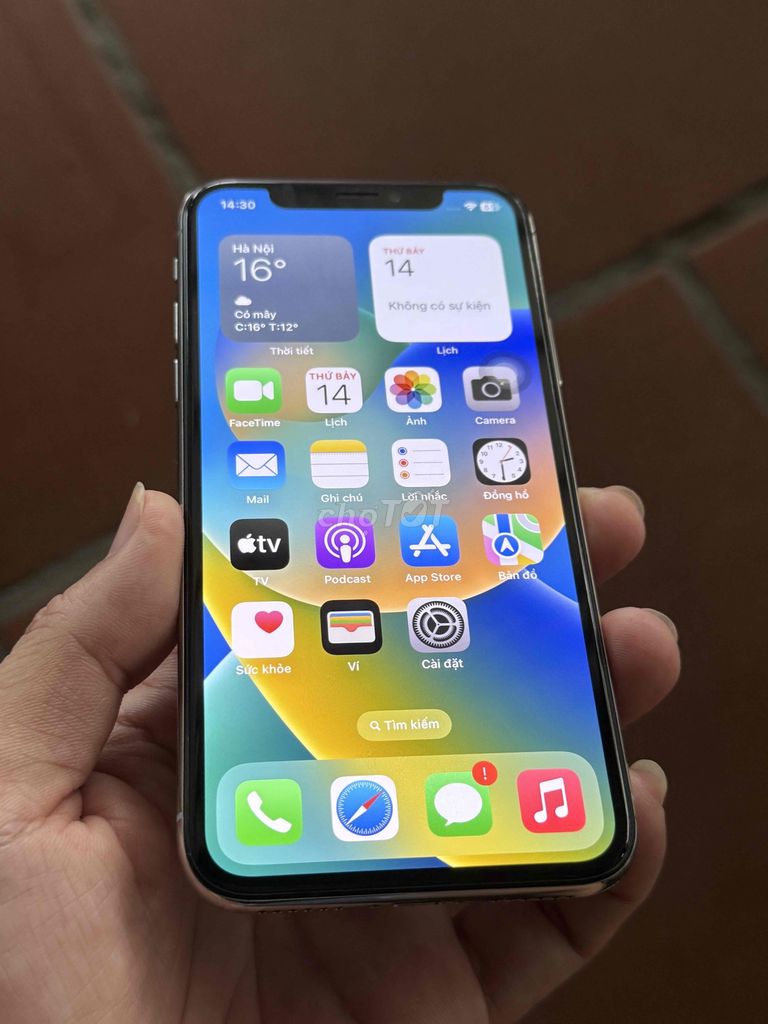 IPHONE X 256G LOCK TẶNG SIM GHÉP FULL FACE