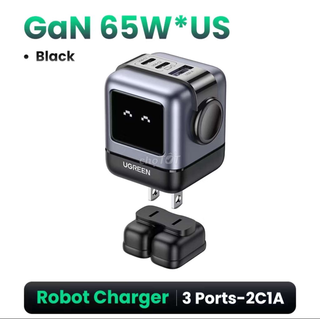 Củ sạc Ugreen 65W Nexode GaN Robot