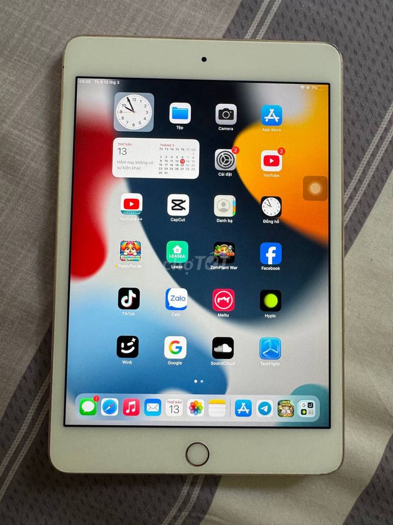 Apple iPad Mini 4 128GB Vàng Đã sử dụng. Mua bán Máy tính bảng tại Quận Phú Nhuận Tp Hồ Chí Minh được đăng bởi Nguyen Kevin hình 1