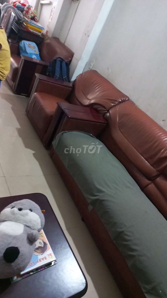 Ghế sofa da màu Nâu. Mua bán Bàn ghế tại Quận Tân Phú Tp Hồ Chí Minh được đăng bởi trankhieu hình 1