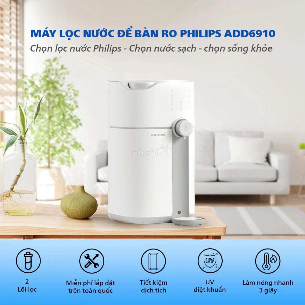 Máy lọc nước RO Philips ADD6910 - Hàng Chính Hãng. Mua bán Nội thất, đồ gia dụng khác tại Quận 10 Tp Hồ Chí Minh được đăng bởi Chú Há hình 1
