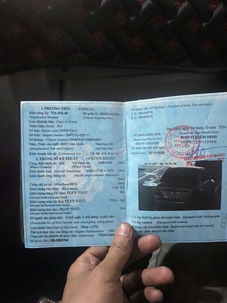 Bán xe kia 5 chỗ cinato. Mua bán Ô tô tại Quận Cái Răng Cần Thơ được đăng bởi Hoang anh hình 4