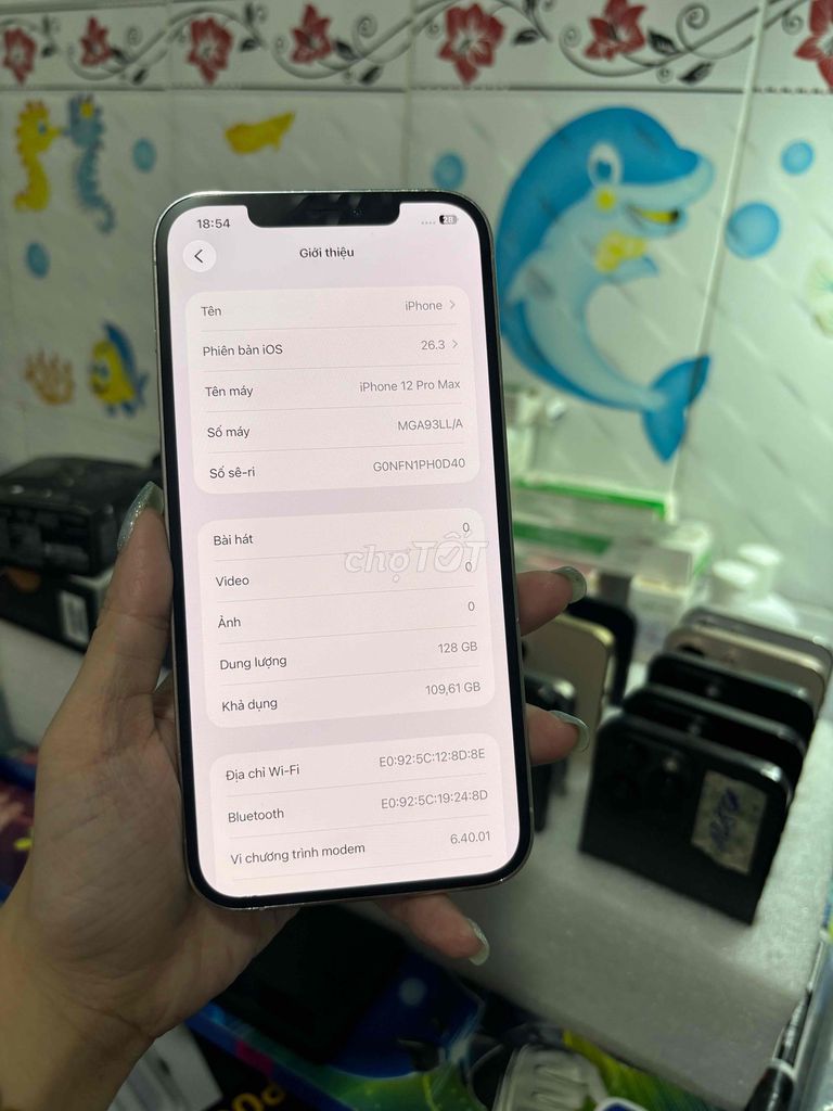 Apple iPhone 12 Pro Max 128GB Trắng 99%. Mua bán Điện thoại tại Huyện Bình Chánh Tp Hồ Chí Minh được đăng bởi Danh Thư hình 1