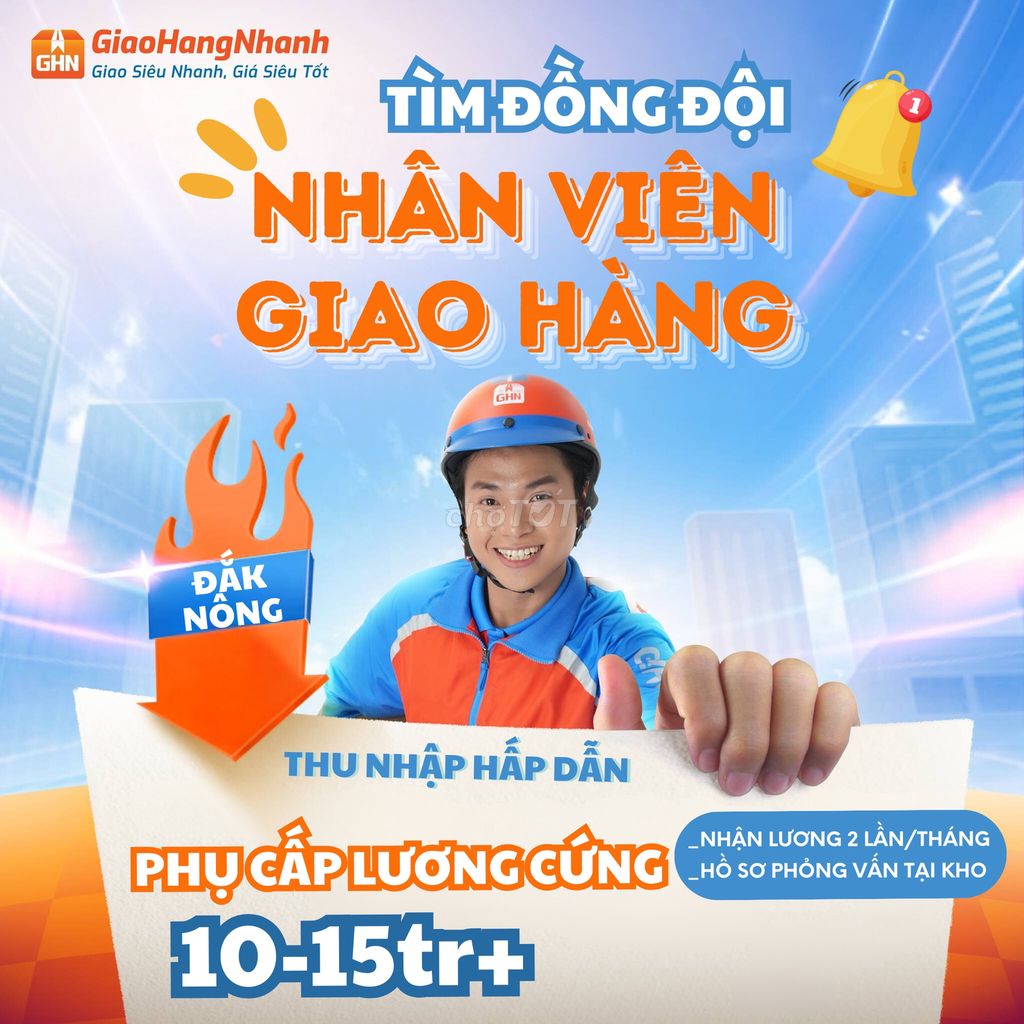 TUY ĐỨC - NHÂN VIÊN GIAO HÀNG BẰNG