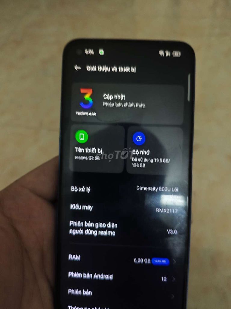 Realme Q2 5G 128GB Xanh. Mua bán Điện thoại tại Quận Nam Từ Liêm Hà Nội được đăng bởi Gấu hình 1