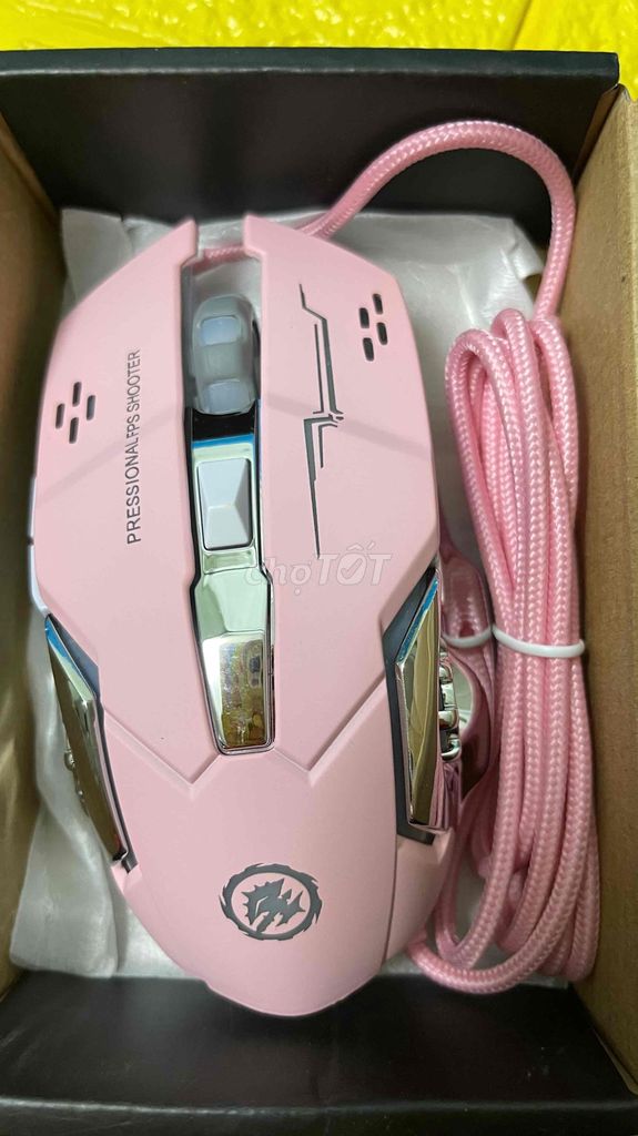 Chuột Game Mouse có đèn led màu hồng 99 cành. Mua bán Phụ kiện (Màn hình, Chuột...) tại Thành phố Thủ Đức Tp Hồ Chí Minh được đăng bởi Cũ Giá Rẻ hình 1