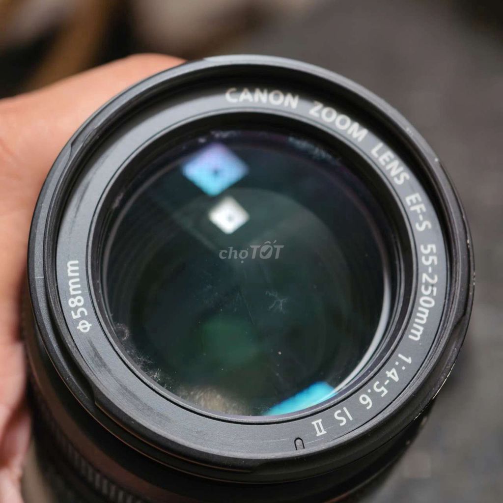 Ống kính Canon EF-S 55-250mm Đen. Mua bán Máy ảnh, Máy quay tại Quận Bình Tân Tp Hồ Chí Minh được đăng bởi Huỳnh văn lộc hình 1