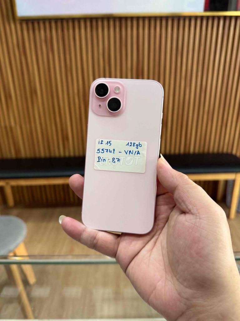 iPhone 15 128GB Hồng VN/A Pin 87. Mua bán Điện thoại tại Quận 10 Tp Hồ Chí Minh được đăng bởi Phi Đăng Sơn Store hình 1