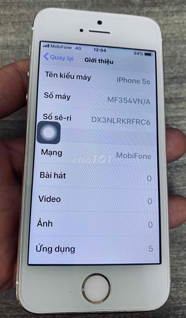 Bán iPhone 5s QT 16gb !. Mua bán Điện thoại tại Quận 3 Tp Hồ Chí Minh được đăng bởi Mr Wang hình 1