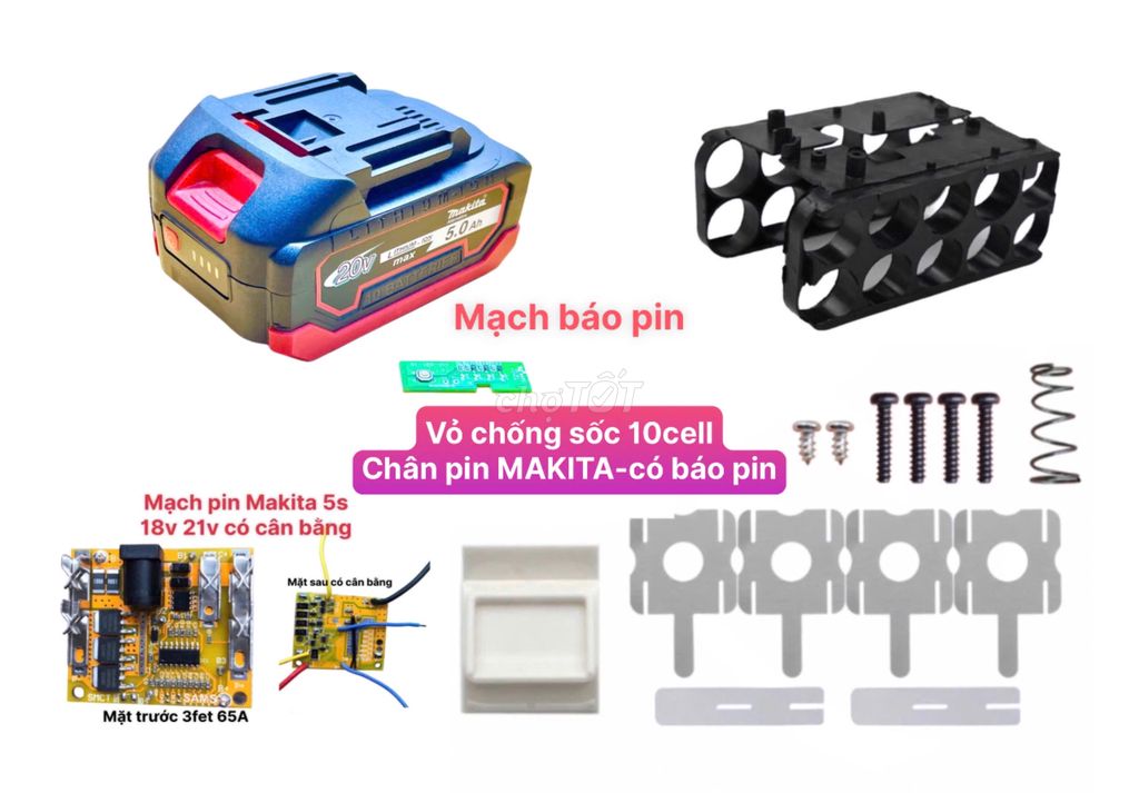 Vỏ pin Makita 18V 21V 5S chân pin phổ thông Makita. Mua bán Đồ chuyên dụng, Giống nuôi trồng tại Quận 11 Tp Hồ Chí Minh được đăng bởi thanh ha hình 1
