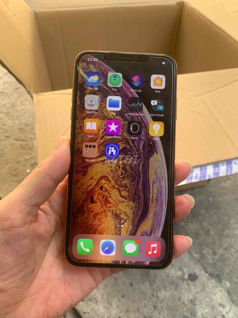 Iphone Xs Max - 64gb vàng gold Máy zin 99% Q,tế