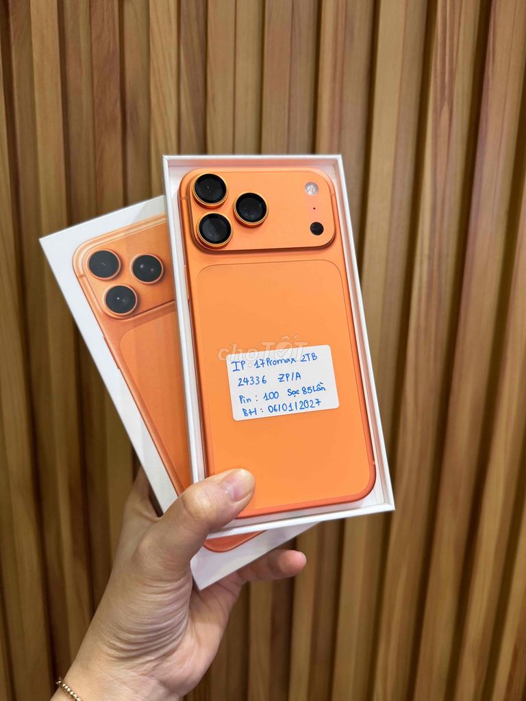 iPhone 17 Pro Max 2TB Cam VN Như mới bh 2027. Mua bán Điện thoại tại Quận 10 Tp Hồ Chí Minh được đăng bởi Đăng Sơn Store hình 1