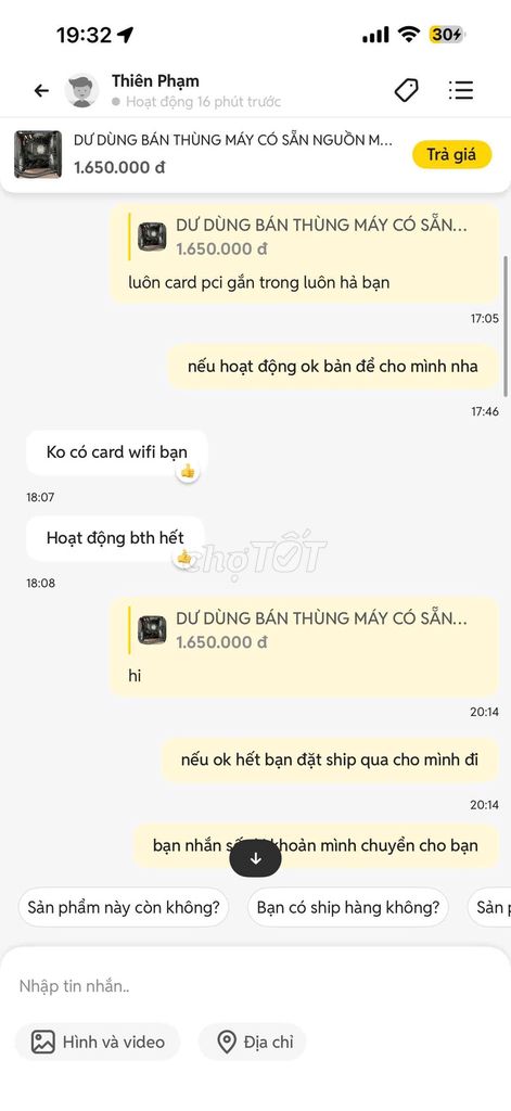 Linh kiện máy tính Main, case, nguồn, tản. Mua bán Linh kiện (RAM, Card...) tại Huyện Bình Chánh Tp Hồ Chí Minh được đăng bởi nguyen son hình 1