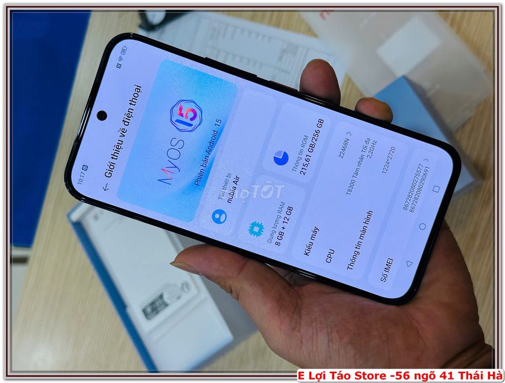 Nubia Air 5G 8GB/256GB Đen BH 11/11/2027. Mua bán Điện thoại tại Quận Đống Đa Hà Nội được đăng bởi Nguyễn Tiến Lợi hình 1
