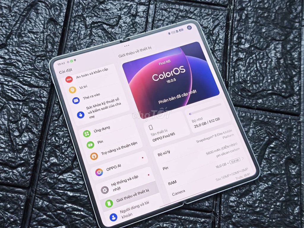 Oppo Find N5 16GB/512GB HongKong Quốc tế GL. Mua bán Điện thoại tại Quận Gò Vấp Tp Hồ Chí Minh được đăng bởi Minh hình 1