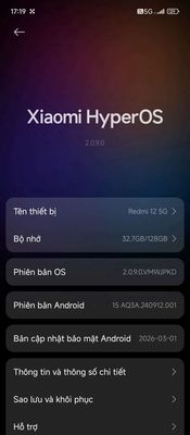 Xiaomi Redmi 12 5G 128GB Xanh nhạt