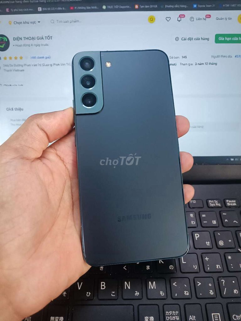SAMSUNG S22 PLUS 8GB.256GB SNAP 8 GEN 1 ZIN MƯỢT . Mua bán Điện thoại tại Quận Bình Thạnh Tp Hồ Chí Minh được đăng bởi Dân Mobile hình 1