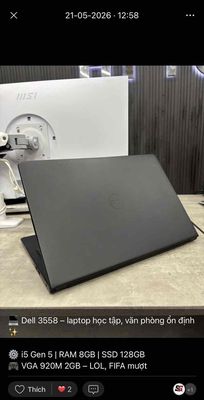 Dell Inspiron 3558 i5 15.6 inch 8GB/128GB