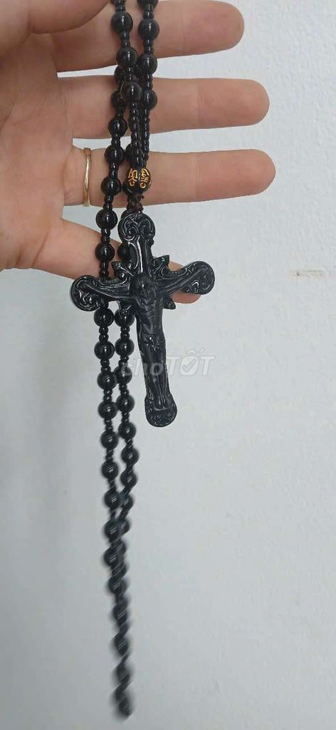Bộ dây chuyền thánh giá bằng đá ngoc đen quý đẹp. Mua bán Đồ sưu tầm, đồ cổ tại Thành phố Thủ Đức Tp Hồ Chí Minh được đăng bởi Nguyễn Xuân Đức hình 6