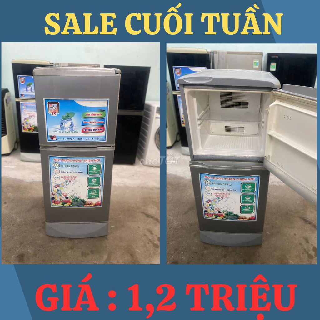 🌟🌟 SALE CUỐI TUẦN = TỦ SANYO 125L= GIÁ 1,2 TRIỆU🌟🌟