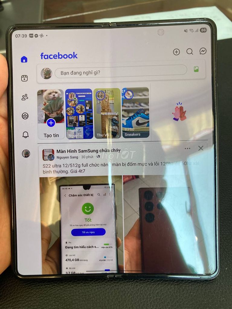 Samsung Galaxy ZFold 3 512GB Đen 1 sim. Mua bán Điện thoại tại Quận Ninh Kiều Cần Thơ được đăng bởi Trường An hình 1