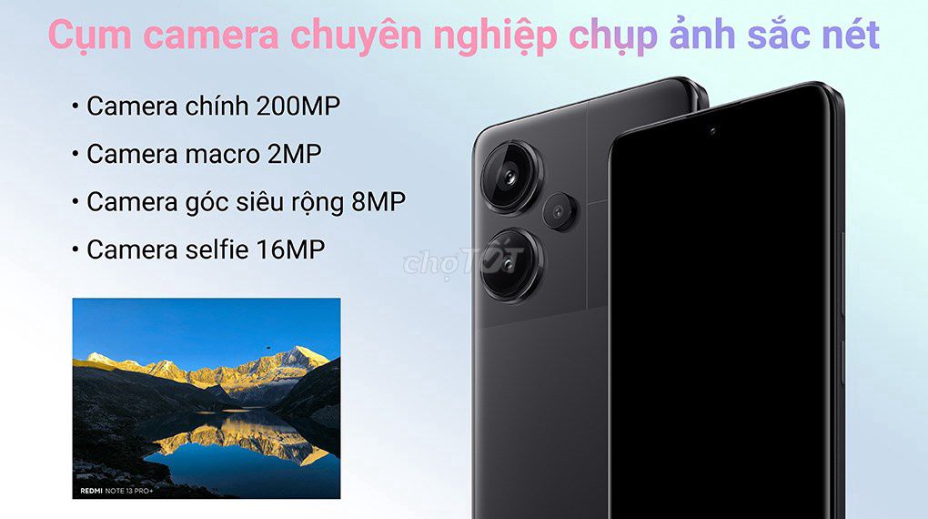 Xiaomi Redmi Note 13 Pro PLUS 5G 8GB/256GB Xanh. Mua bán Điện thoại tại Thành phố Buôn Ma Thuột Đắk Lắk được đăng bởi Toàn Quan hình 1