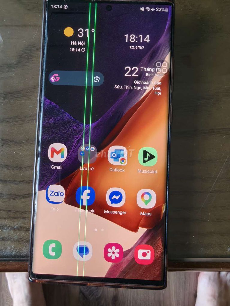 Samsung Note 20 Ultra 128GB Sọc màn. Mua bán Điện thoại tại Quận Long Biên Hà Nội được đăng bởi Nguyen Viet hình 1