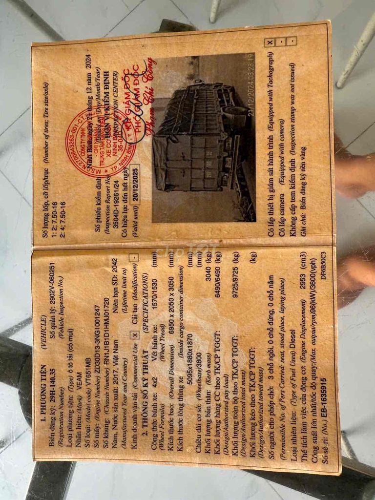 Veam 6,5 tấn đời 2017 thùng dài 5m1 xe chất lượng. Mua bán Xe tải, xe ben tại Huyện An Lão Hải Phòng được đăng bởi Nguyễn Công Thành hình 19