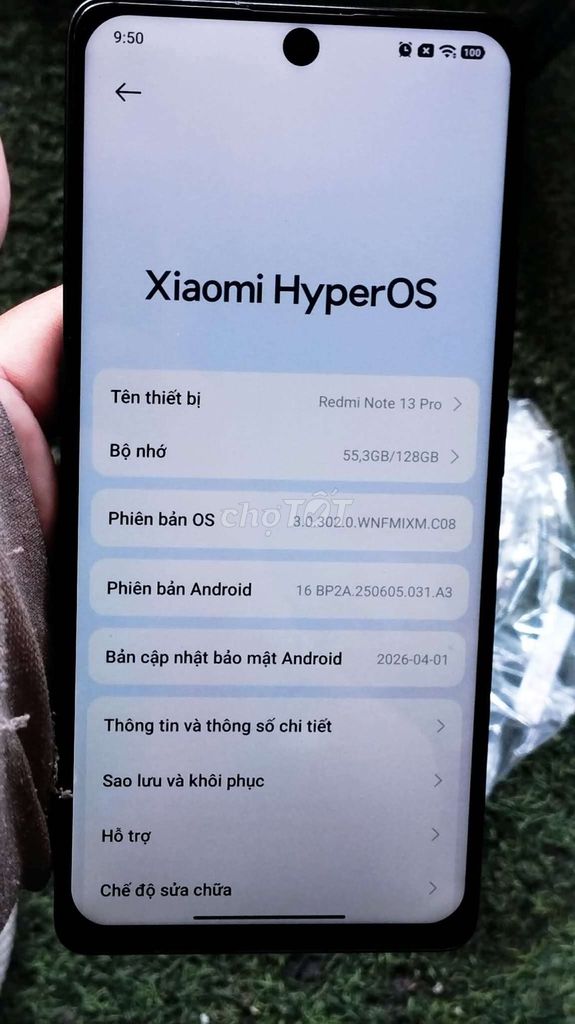 Xiaomi Redmi Note 13 Pro 8GB/128GB . Mua bán Điện thoại tại Quận Tân Phú Tp Hồ Chí Minh được đăng bởi justin hình 1