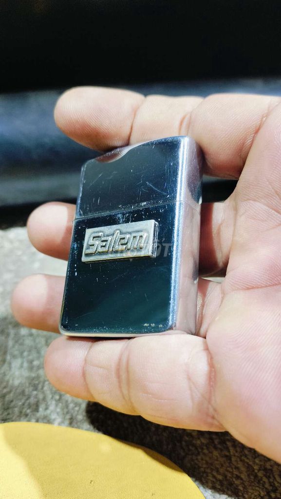 Bật lửa Zippo Salem Crom Bạc 1985