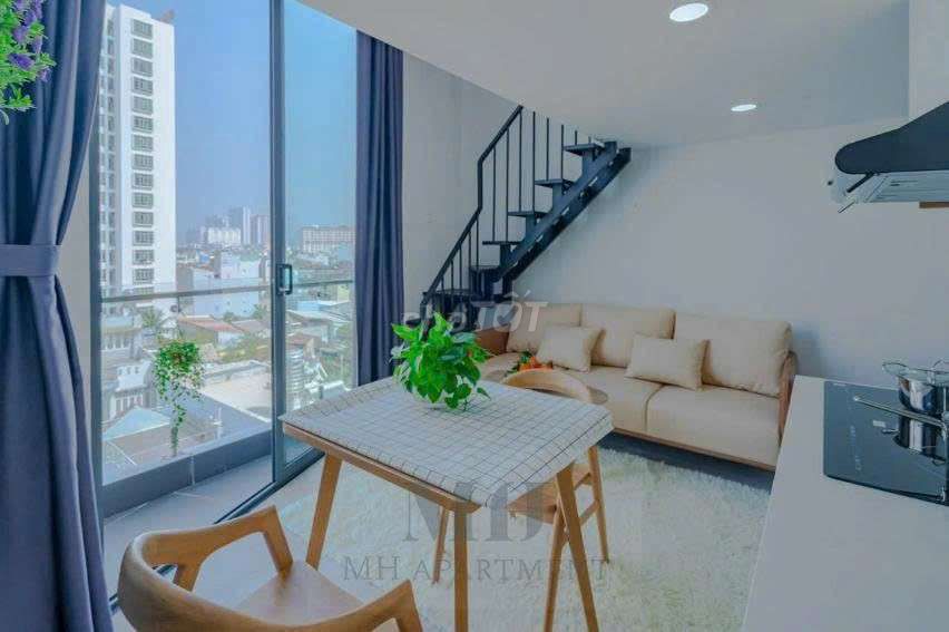 Duplex có ban công view thoáng mát full nội thất